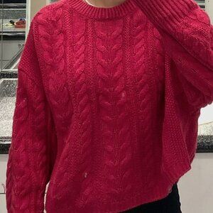 Beautiful pink knit sweater